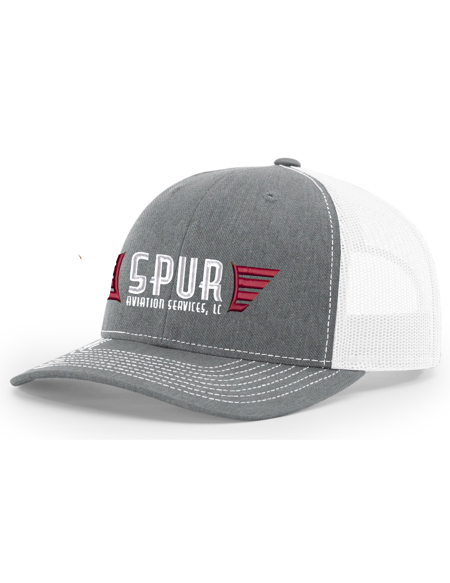 112 RICHARDSON Trucker Hat - HEATHER GREY/ WHITE – Spur Aviation