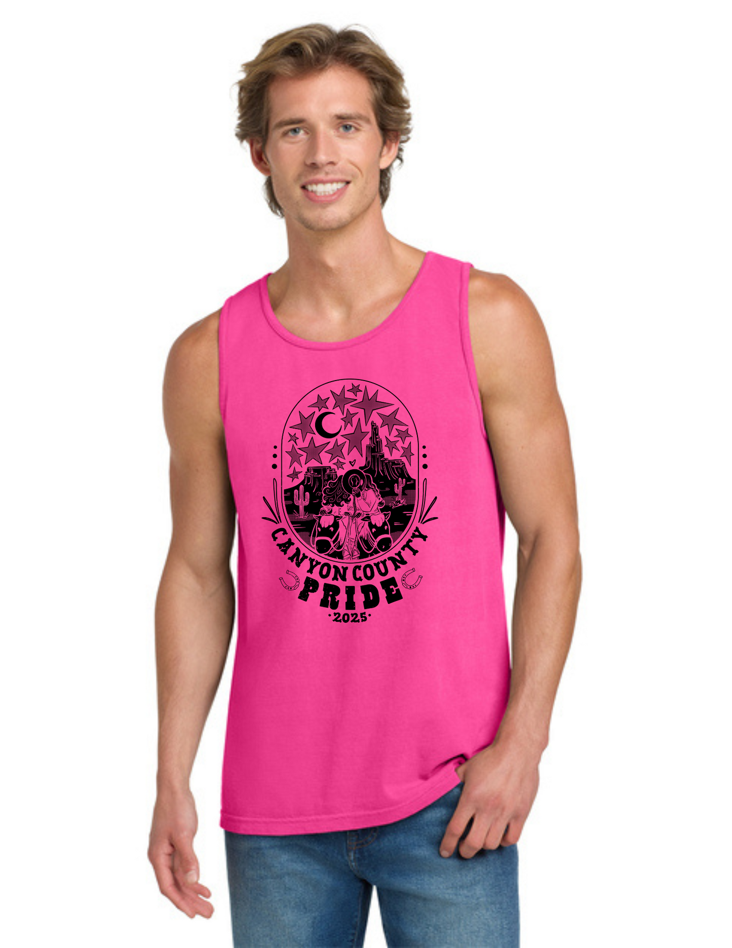 COWGIRL Tank Top - Neon Pink