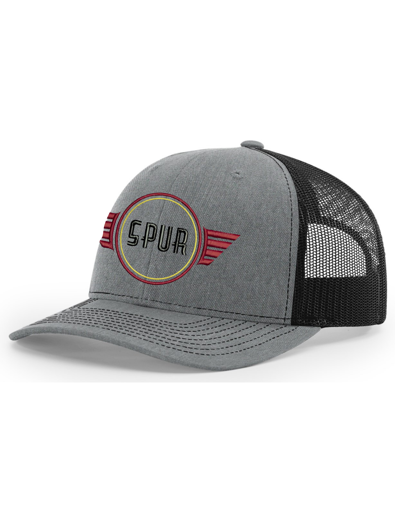 112 RICHARDSON Trucker Hat - HEATHER GREY/ BLACK