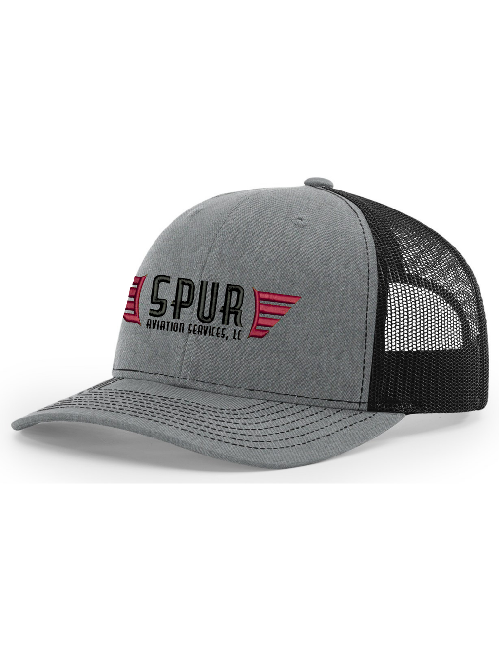 112 RICHARDSON Trucker Hat - HEATHER GREY/ BLACK