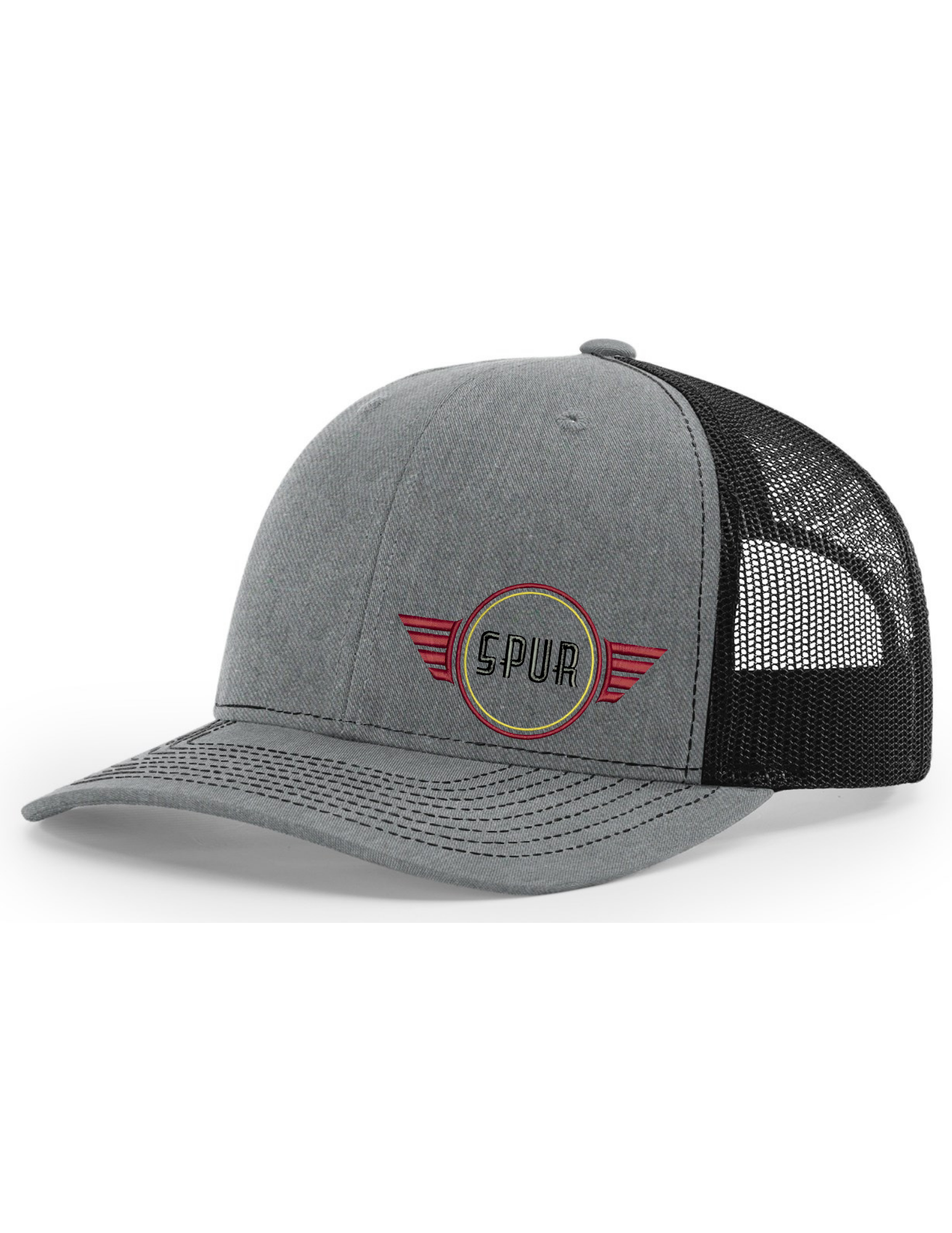 112 RICHARDSON Trucker Hat - HEATHER GREY/ BLACK