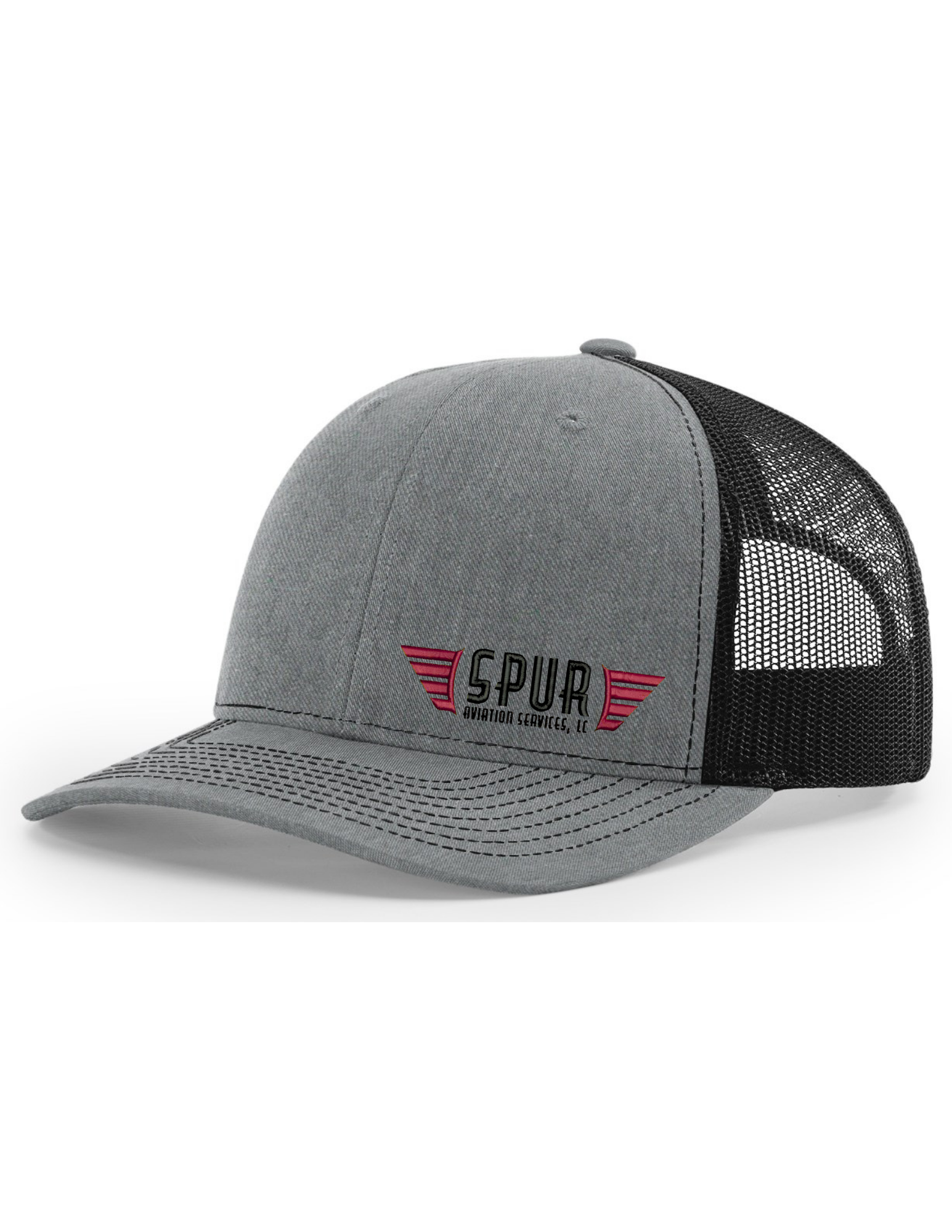112 RICHARDSON Trucker Hat - HEATHER GREY/ BLACK