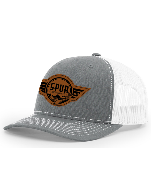 112 RICHARDSON Trucker Hat - HEATHER GREY/ WHITE