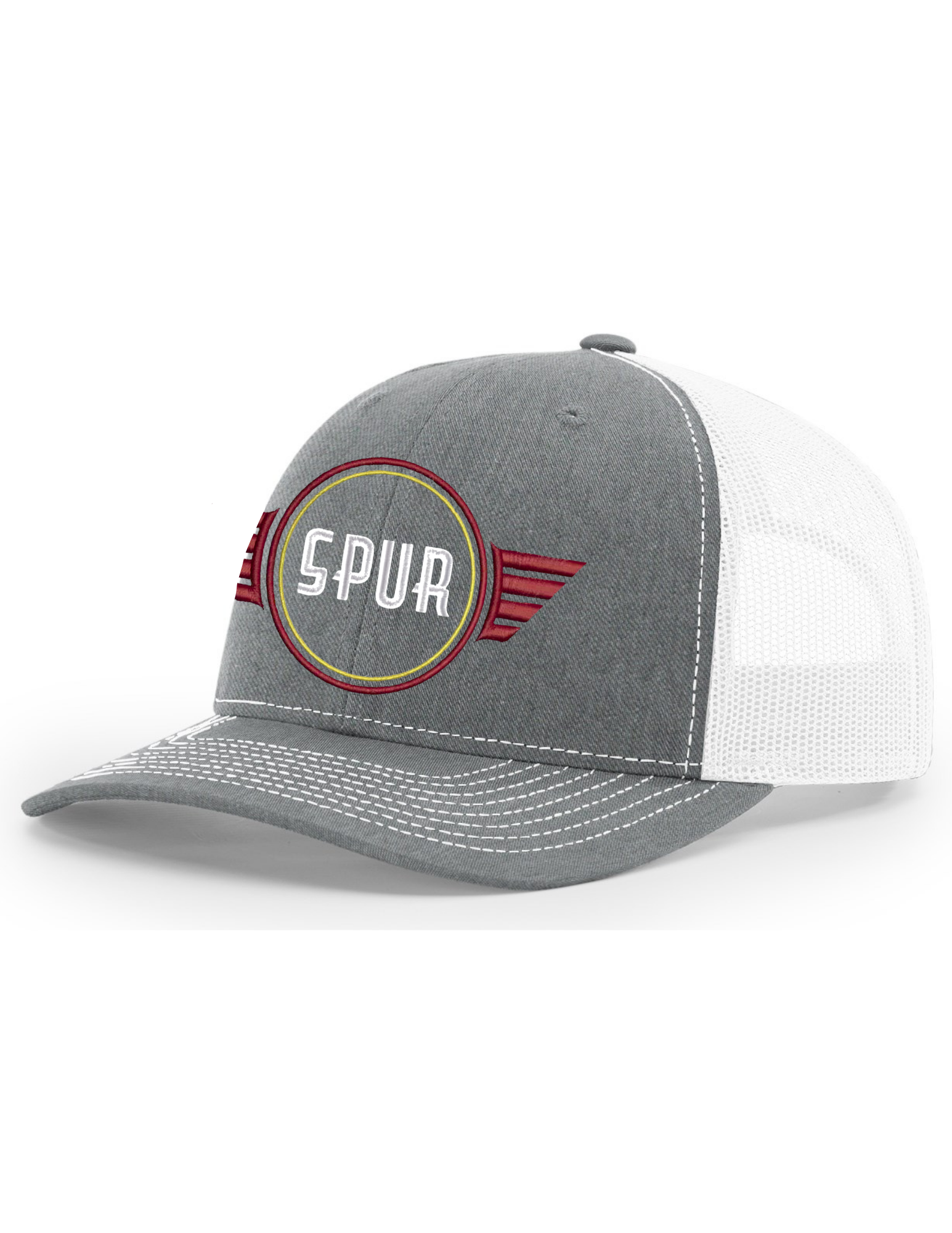 112 RICHARDSON Trucker Hat - HEATHER GREY/ WHITE