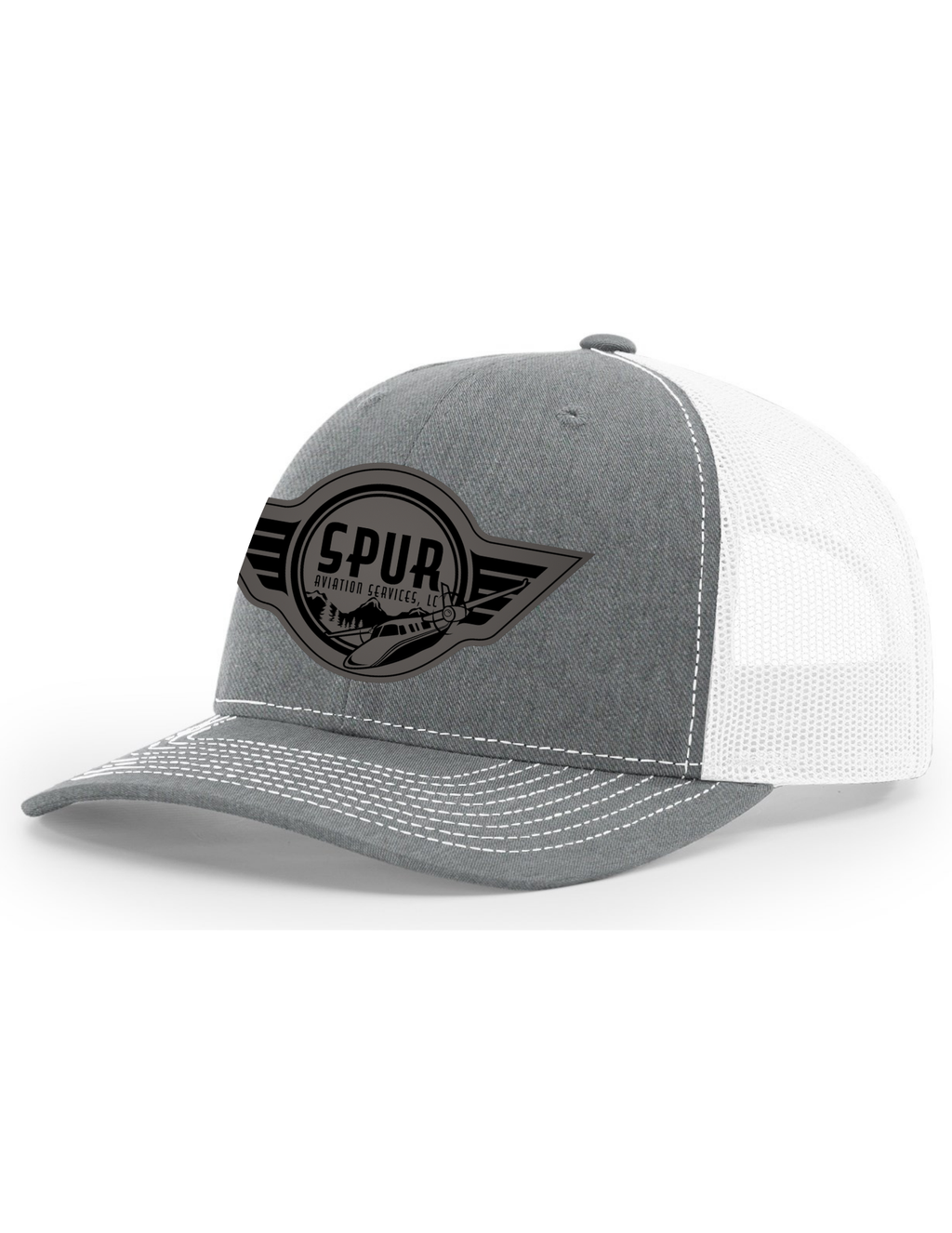 112 RICHARDSON Trucker Hat - HEATHER GREY/ WHITE