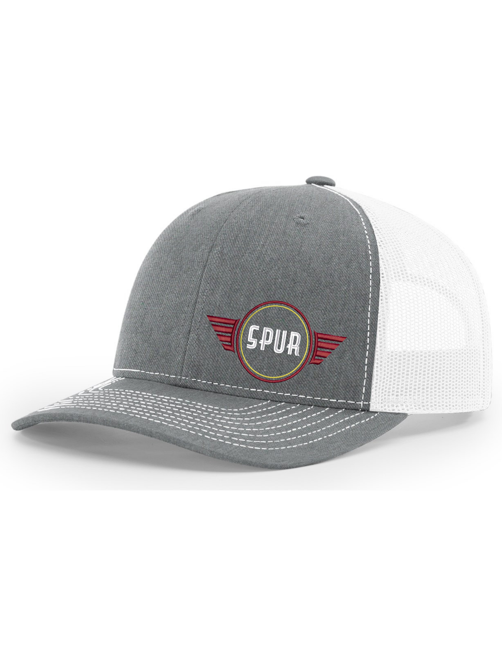 112 RICHARDSON Trucker Hat - HEATHER GREY/ WHITE