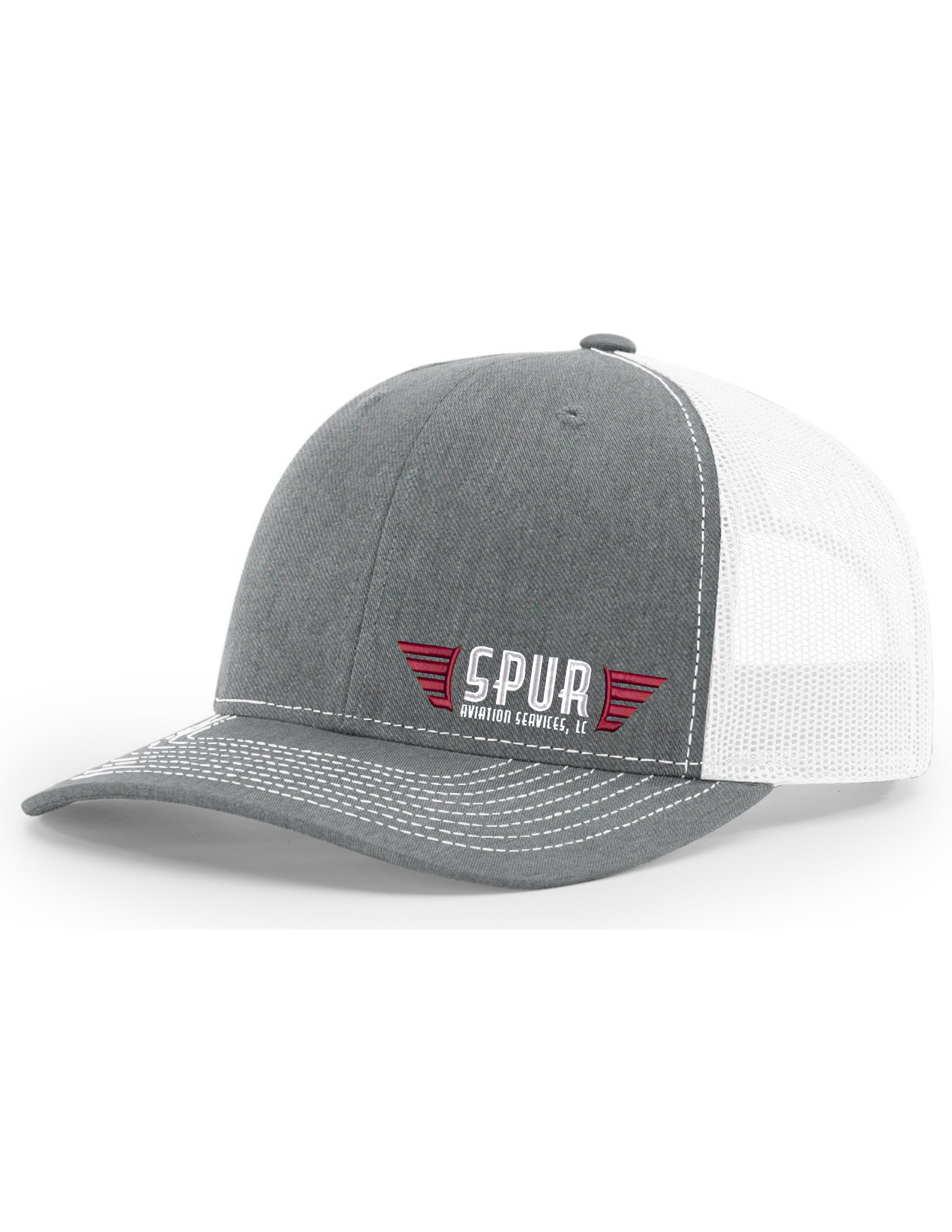 112 RICHARDSON Trucker Hat - HEATHER GREY/ WHITE
