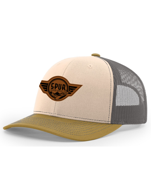 112  RICHARDSON Trucker Hat - MINK BEIGE / CHARCOAL / AMBER