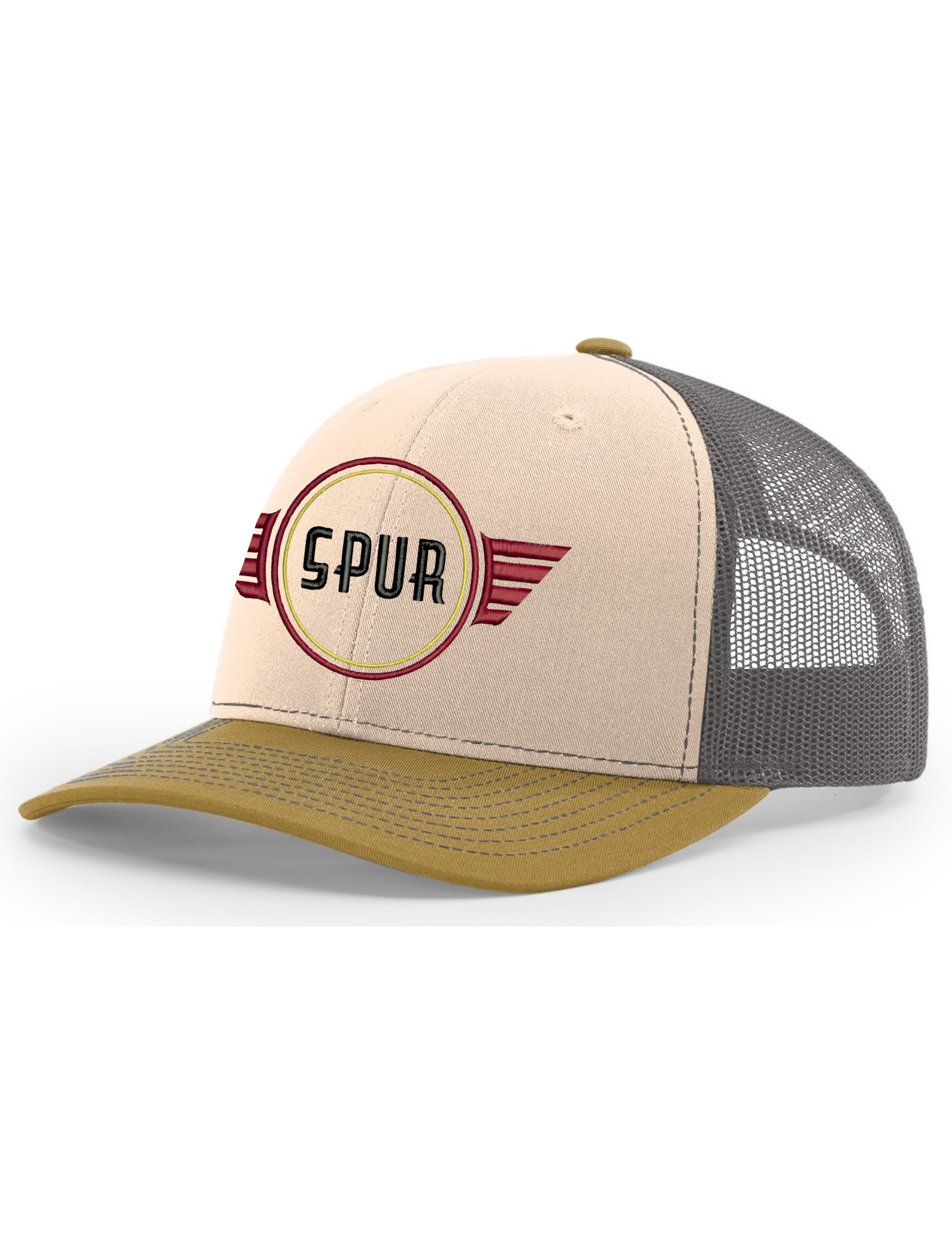 112  RICHARDSON Trucker Hat - MINK BEIGE / CHARCOAL / AMBER