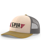 112  RICHARDSON Trucker Hat - MINK BEIGE / CHARCOAL / AMBER