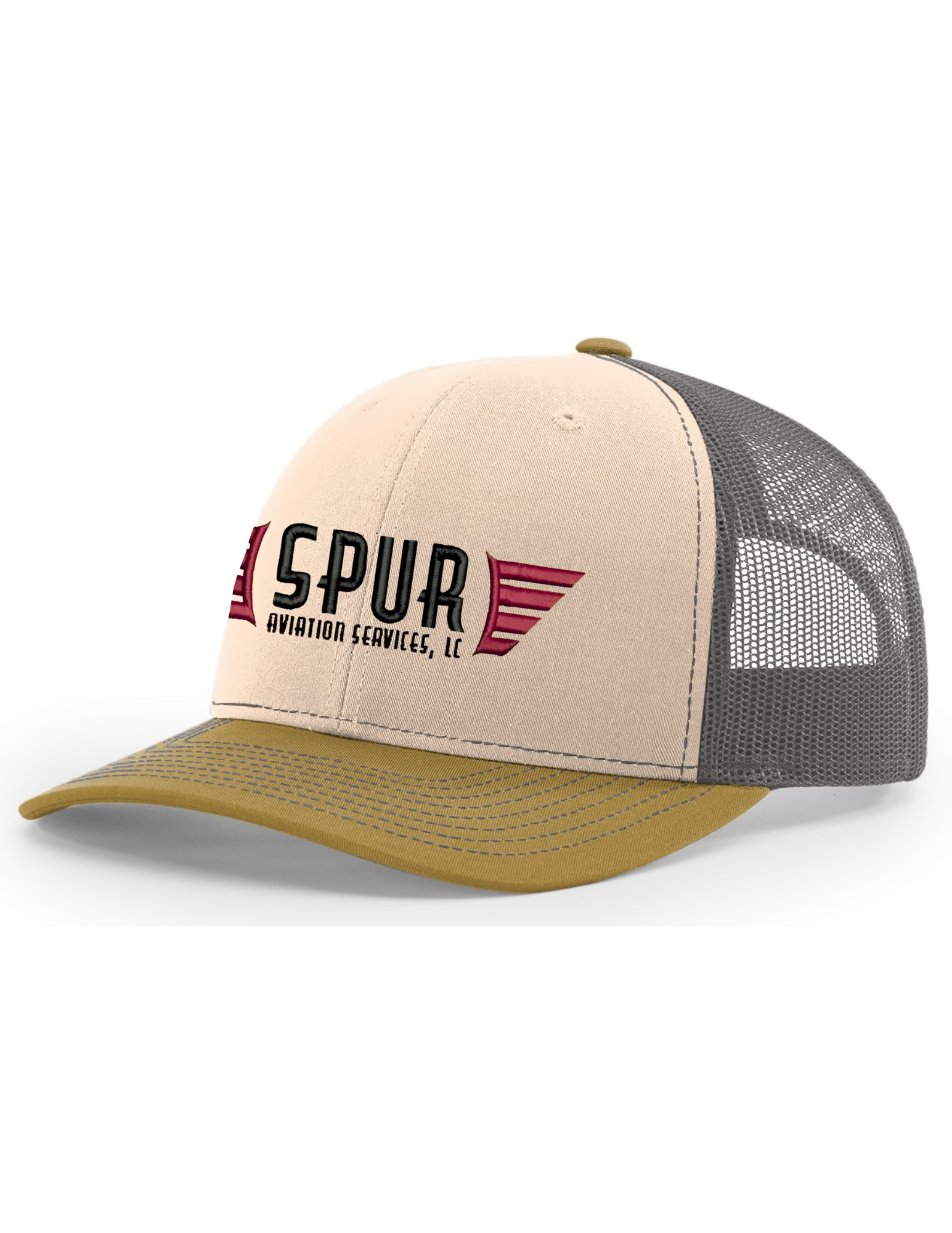 112  RICHARDSON Trucker Hat - MINK BEIGE / CHARCOAL / AMBER