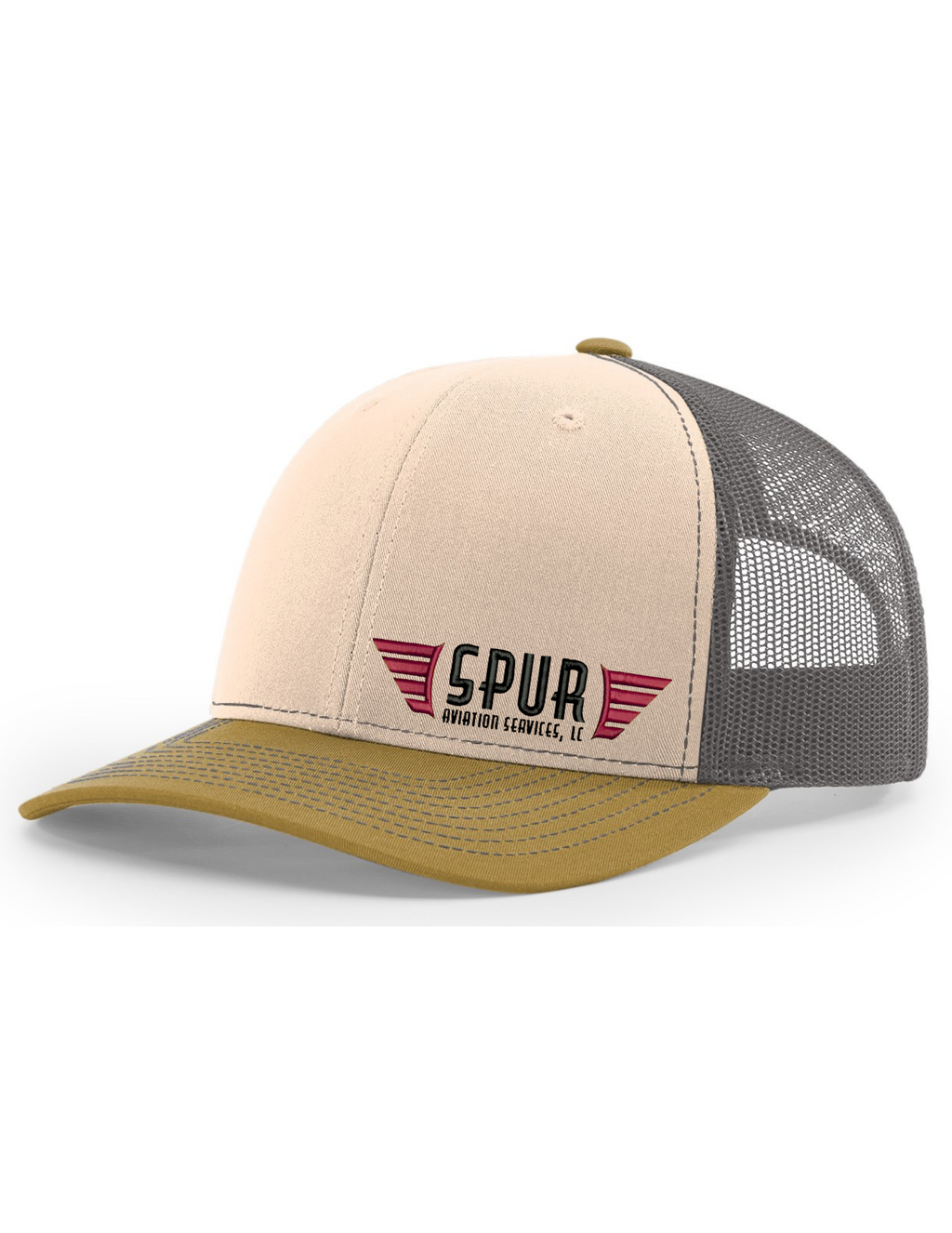 112  RICHARDSON Trucker Hat - MINK BEIGE / CHARCOAL / AMBER