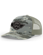 112P RICHARDSON Printed Trucker Hat - DIGITAL CAMO / LIGHT GREEN