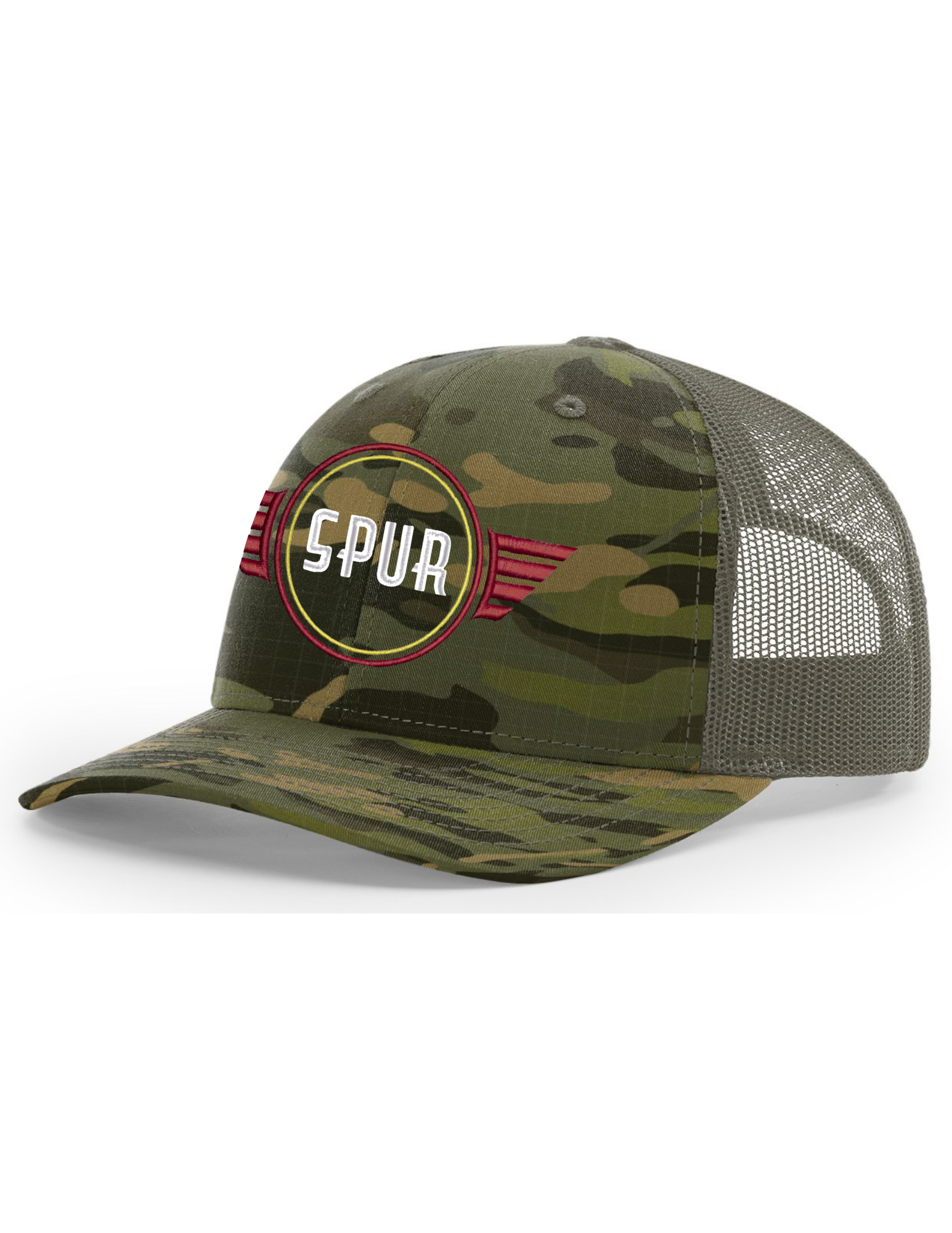 112PT RICHARDSON Printed Tactical Trucker Hat - MULTICAM TROPIC / LODEN