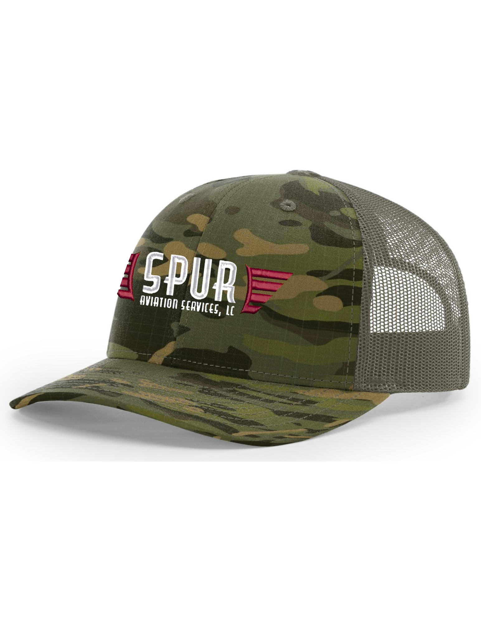 112PT RICHARDSON Printed Tactical Trucker Hat - MULTICAM TROPIC / LODEN