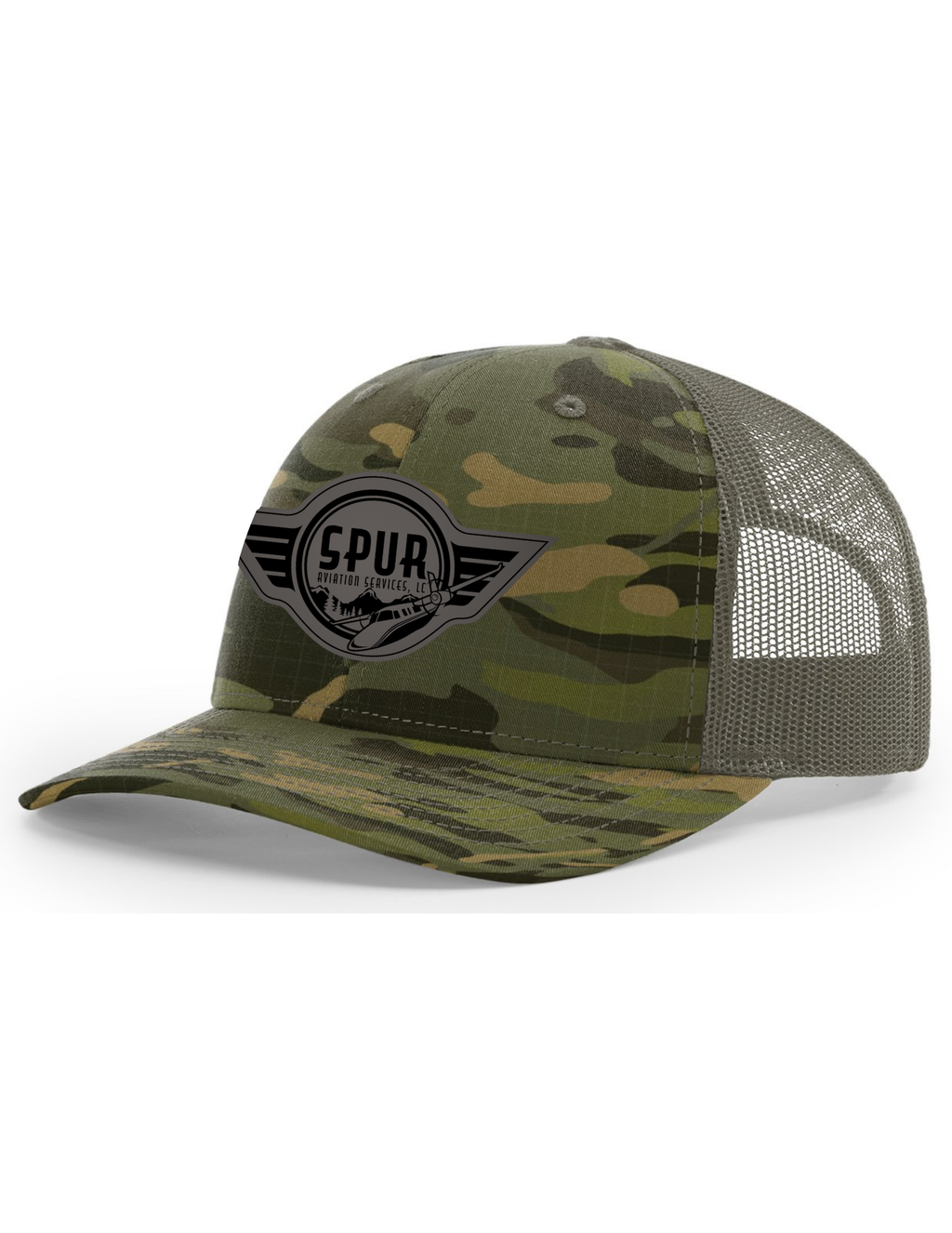 112PT RICHARDSON Printed Tactical Trucker Hat - MULTICAM TROPIC / LODEN