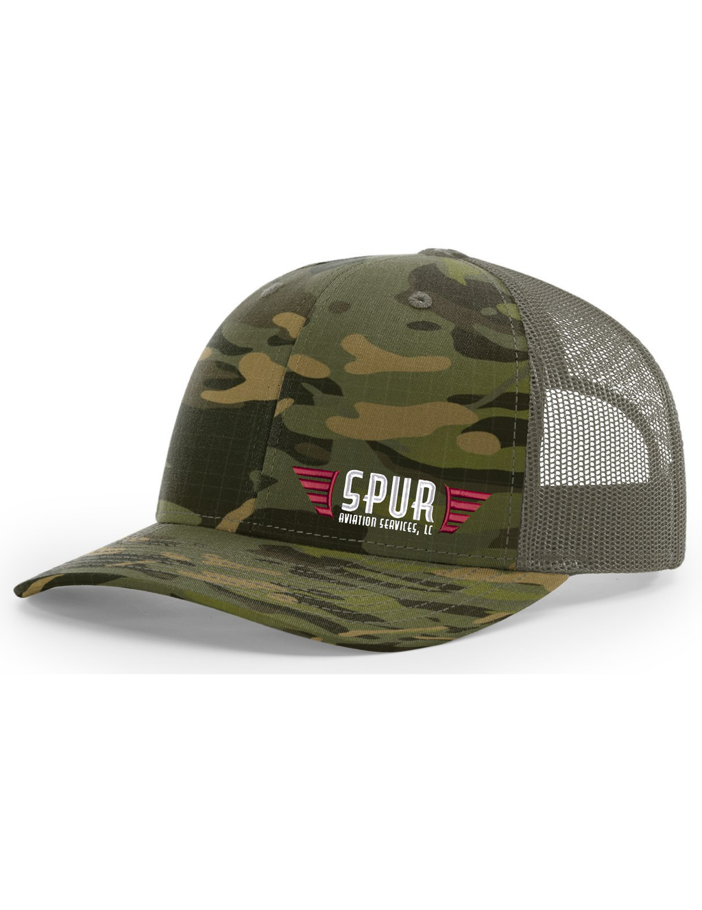 112PT RICHARDSON Printed Tactical Trucker Hat - MULTICAM TROPIC / LODEN