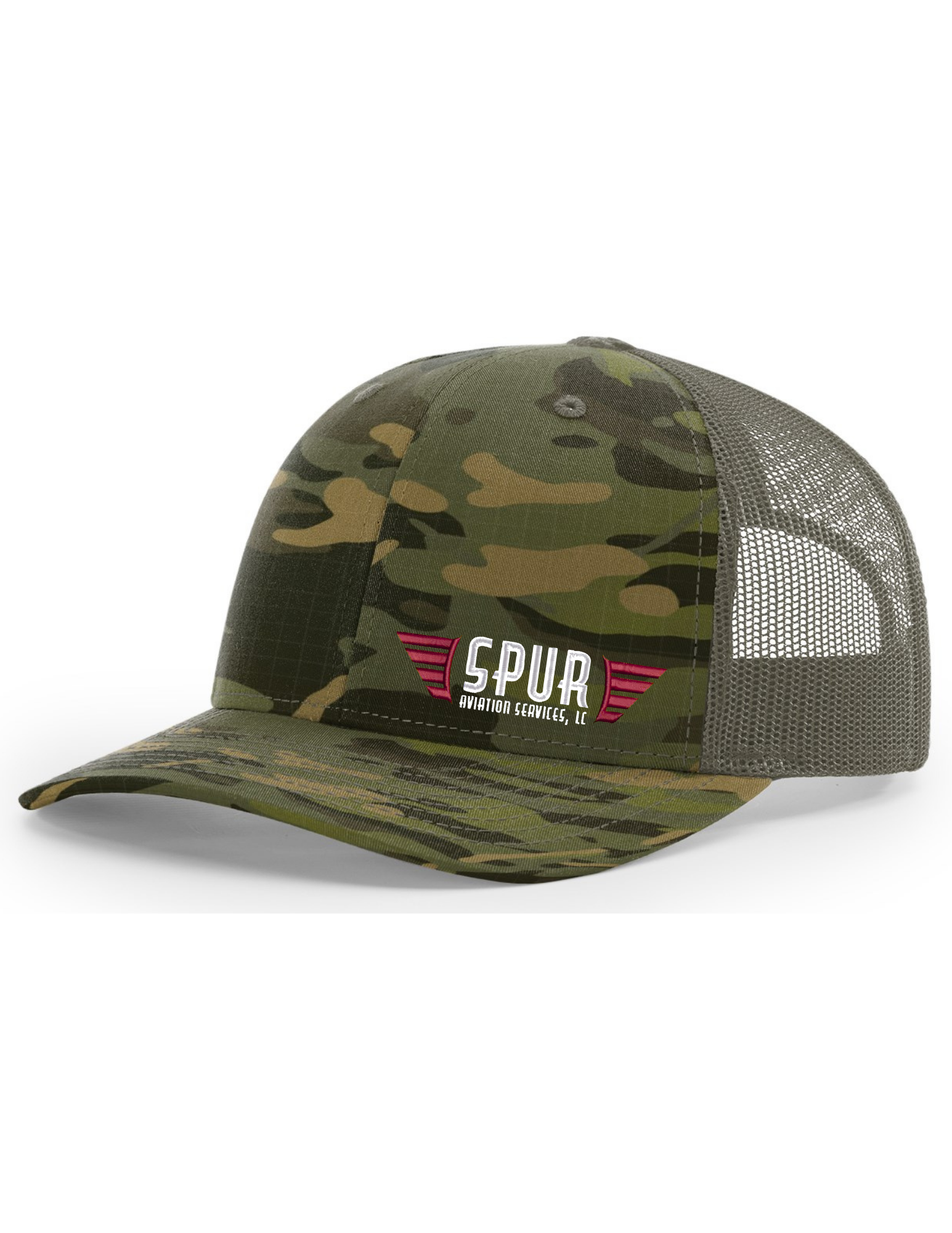 112PT RICHARDSON Printed Tactical Trucker Hat - MULTICAM TROPIC / LODEN