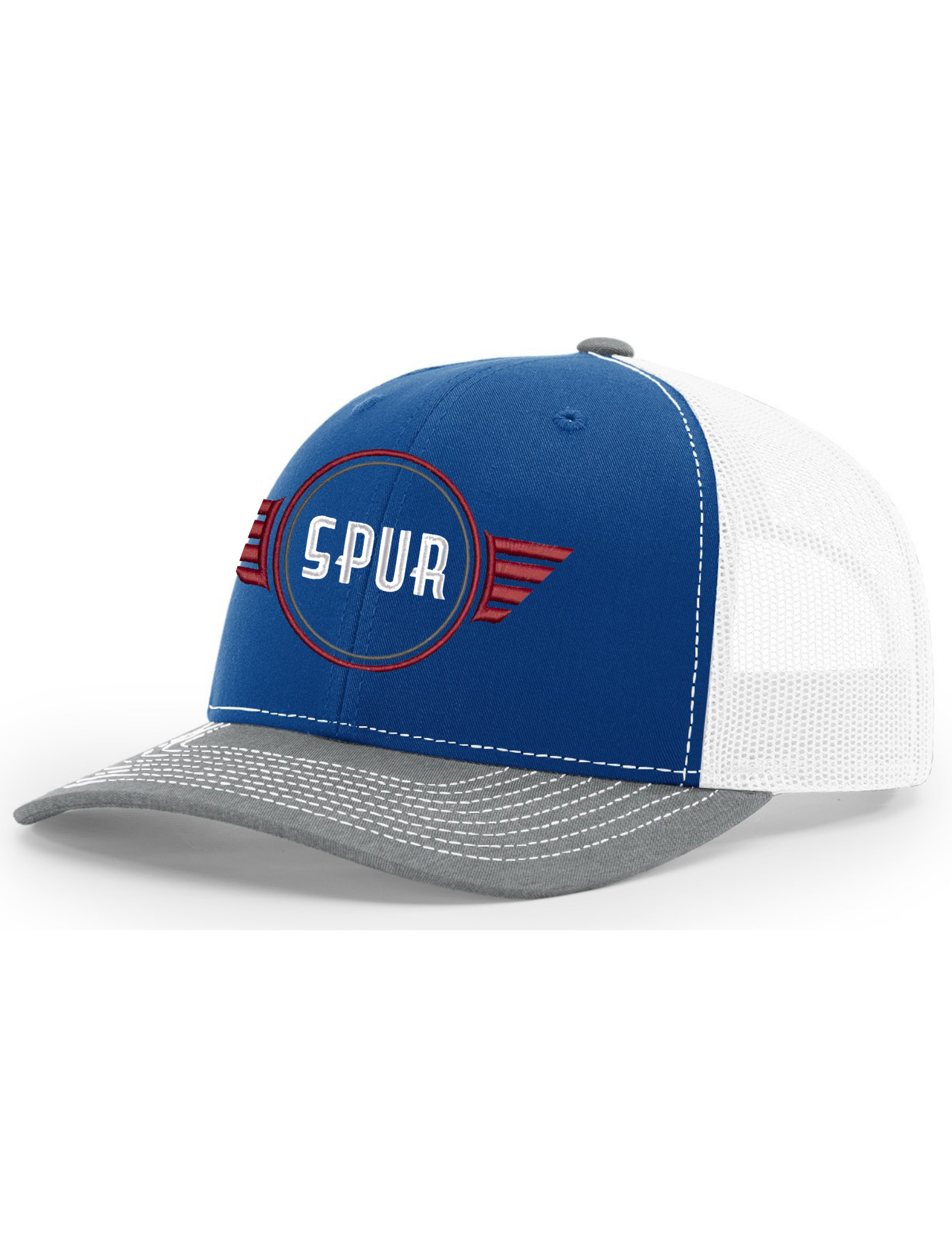 112 RICHARDSON Trucker Hat - ROYAL / WHITE/ HEATHER GREY