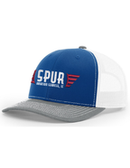112 RICHARDSON Trucker Hat - ROYAL / WHITE/ HEATHER GREY