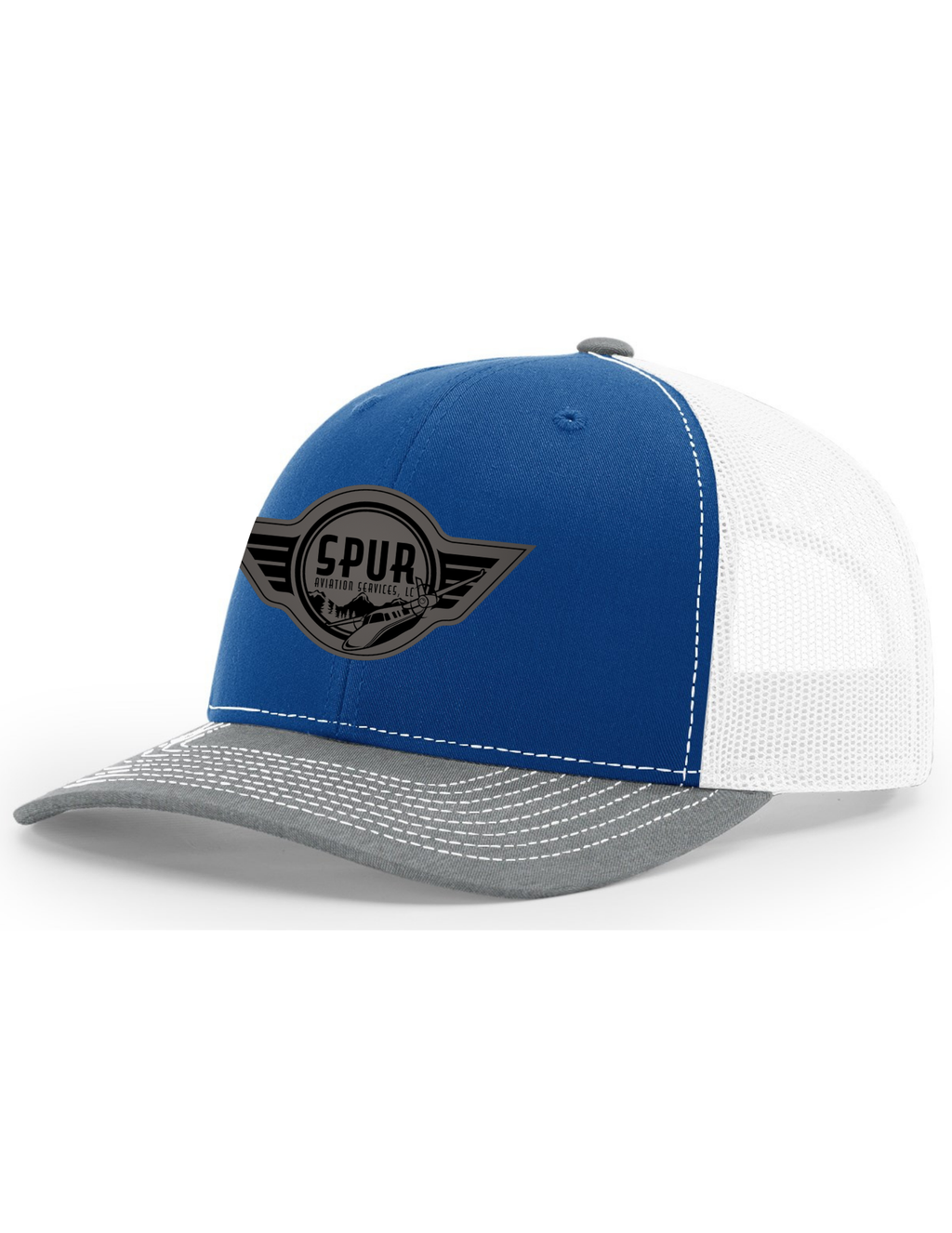 112 RICHARDSON Trucker Hat - ROYAL / WHITE/ HEATHER GREY