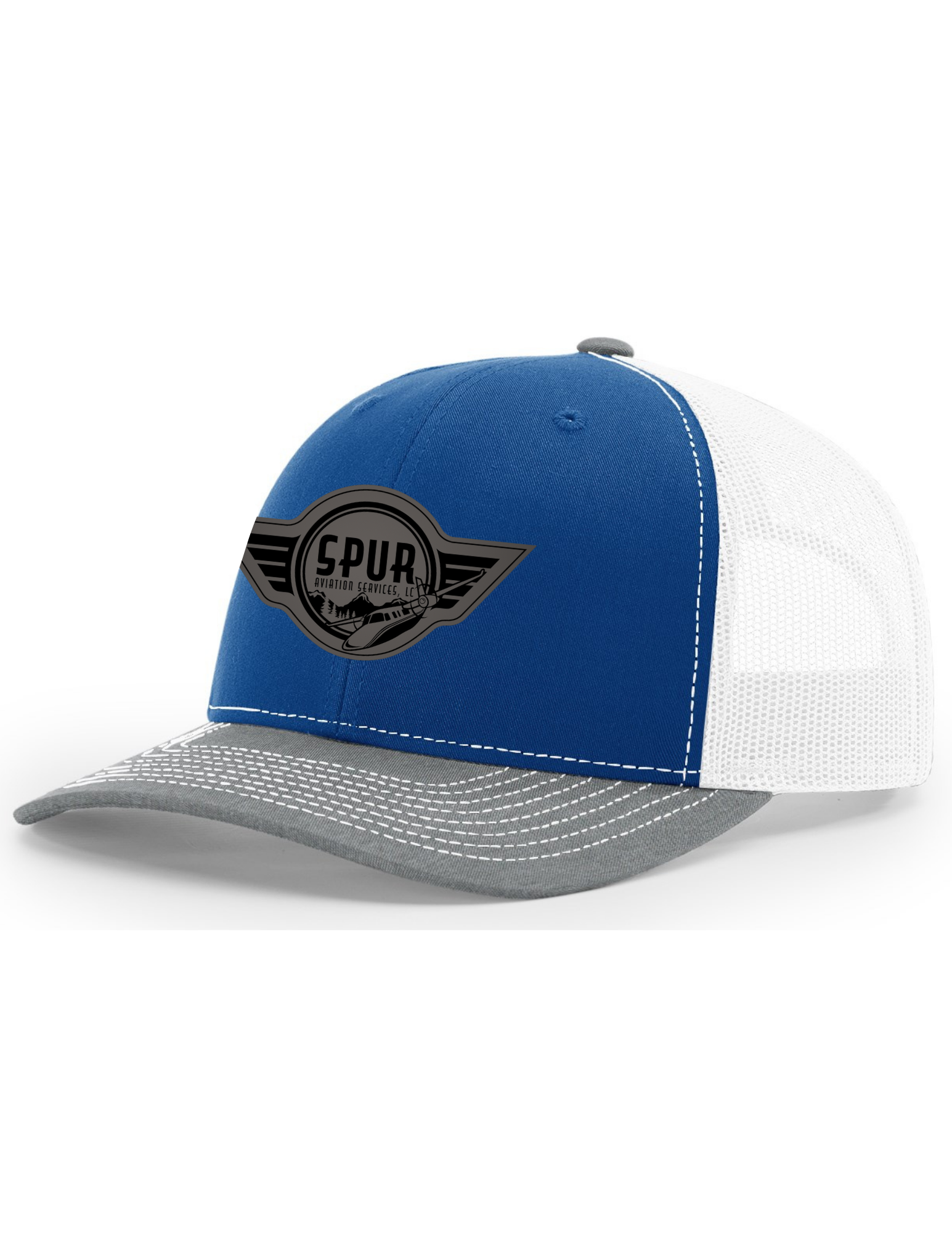 112 RICHARDSON Trucker Hat - ROYAL / WHITE/ HEATHER GREY