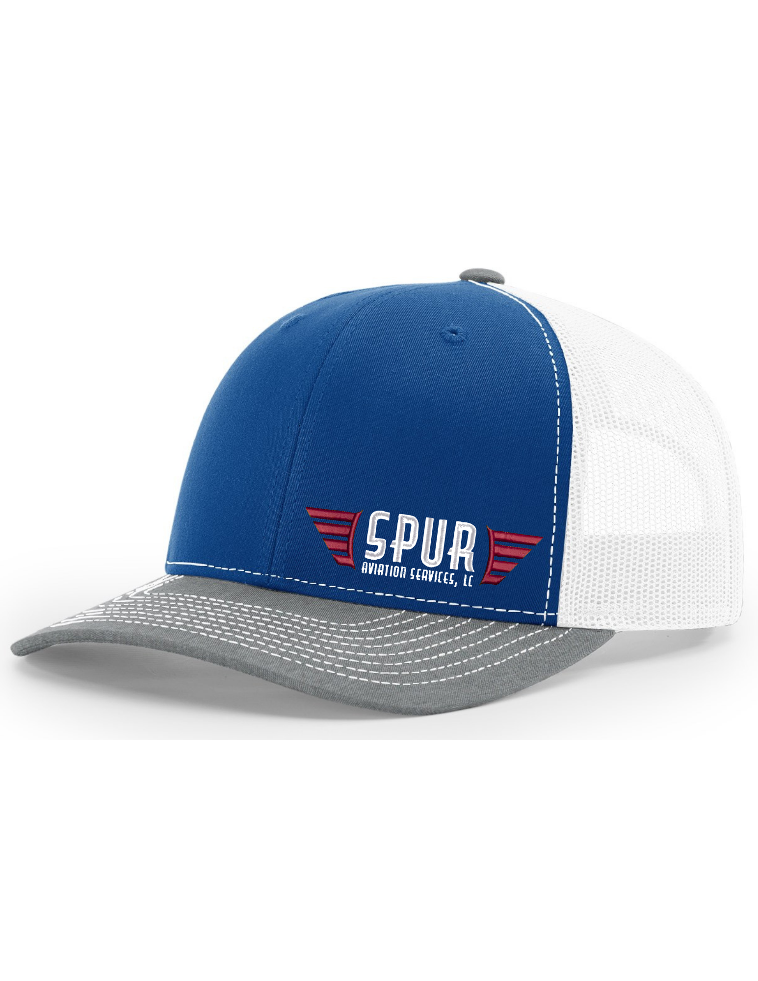 112 RICHARDSON Trucker Hat - ROYAL / WHITE/ HEATHER GREY
