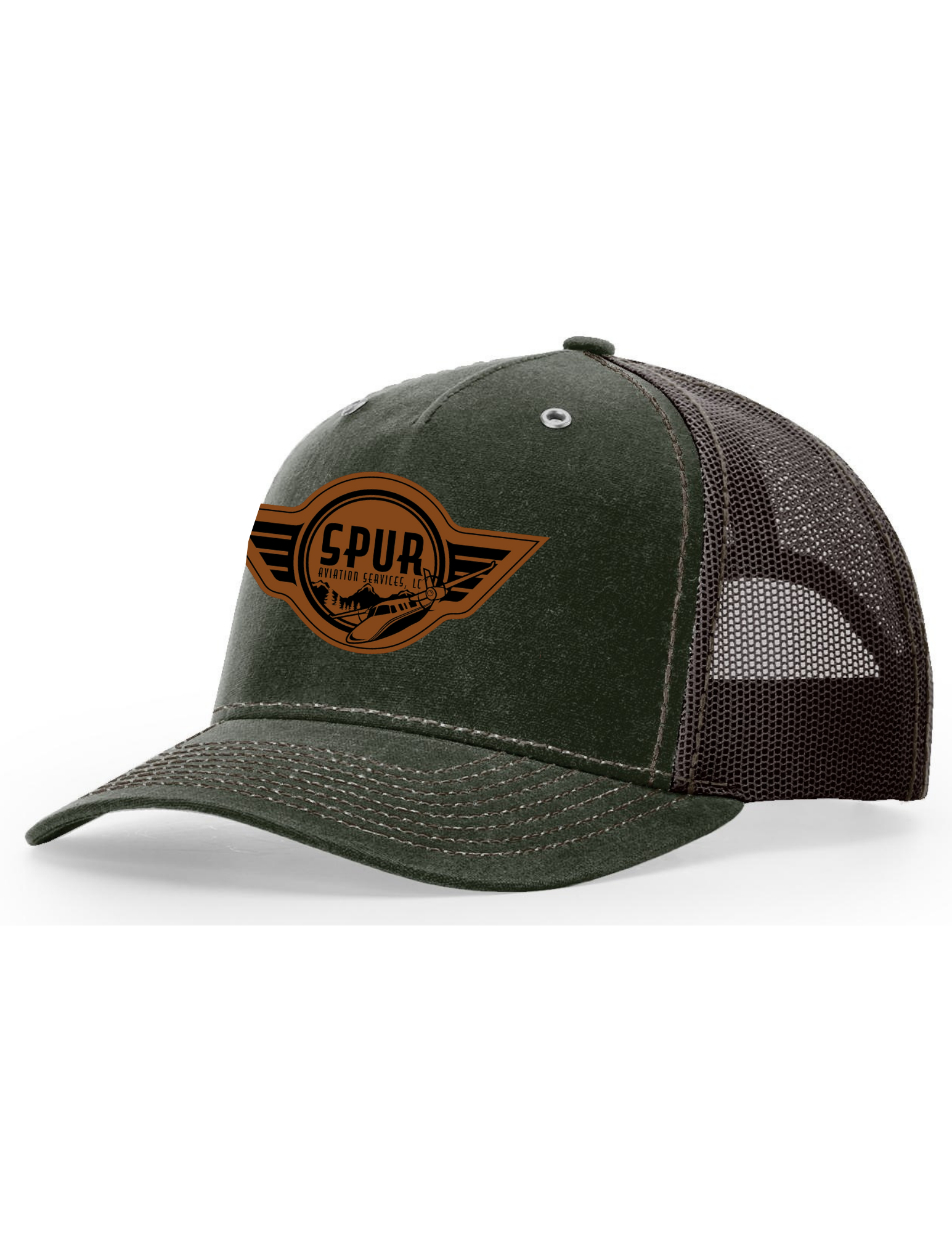 112WH RICHARDSON Hawthorne Hat - DARK OLIVE / COFFEE
