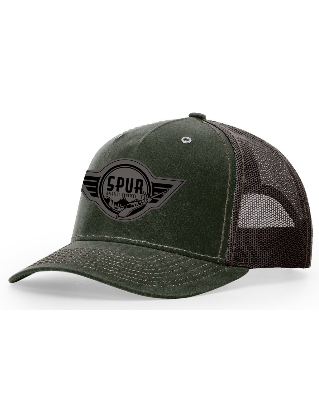 112WH RICHARDSON Hawthorne Hat - DARK OLIVE / COFFEE