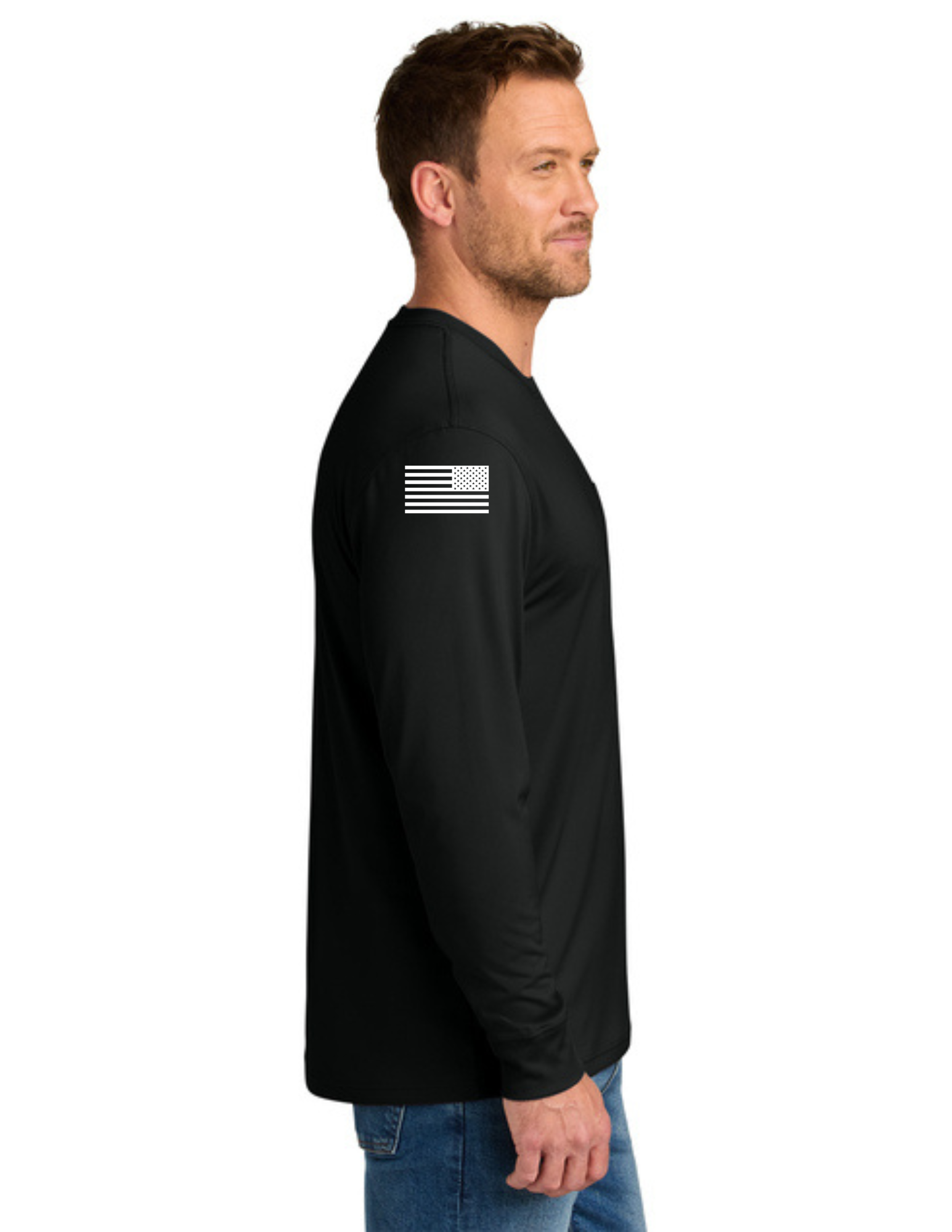 CornerStone® Workwear Pro Long Sleeve Pocket Tee - BLACK