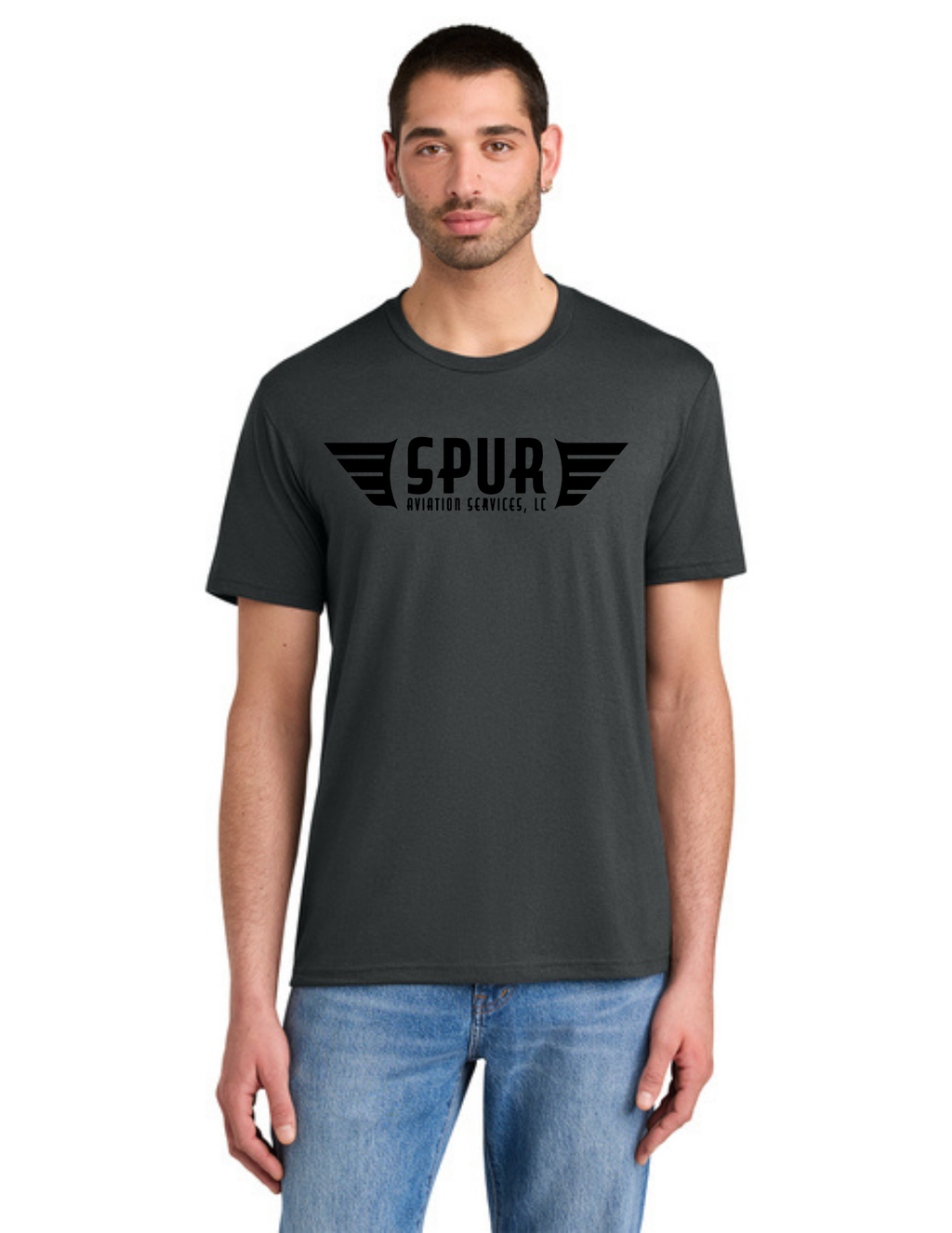 District® Perfect Tri® Tee w/ "3 PLANES" Back Logo - CHARCOAL