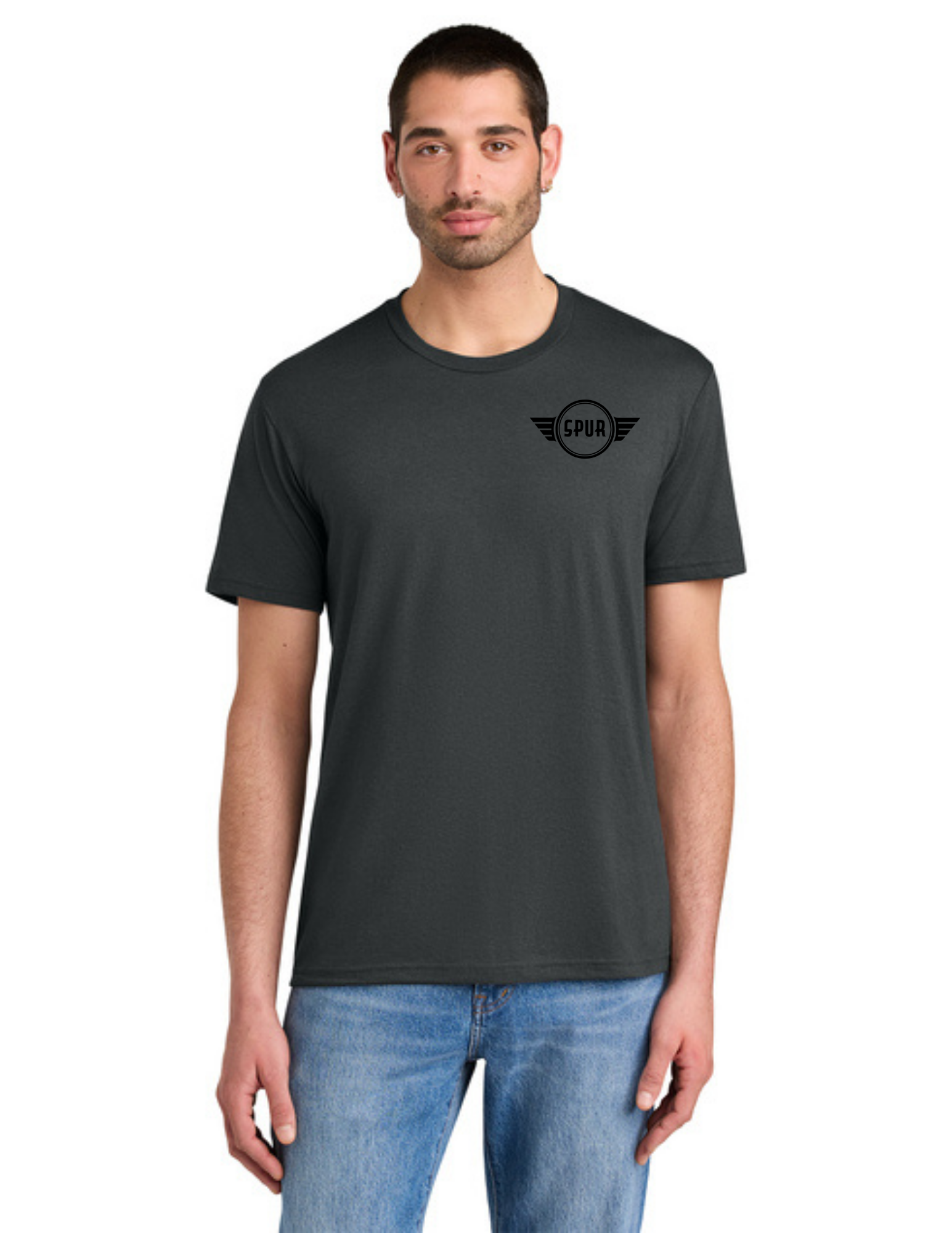 District® Perfect Tri® Tee w/ "3 PLANES" Back Logo - CHARCOAL