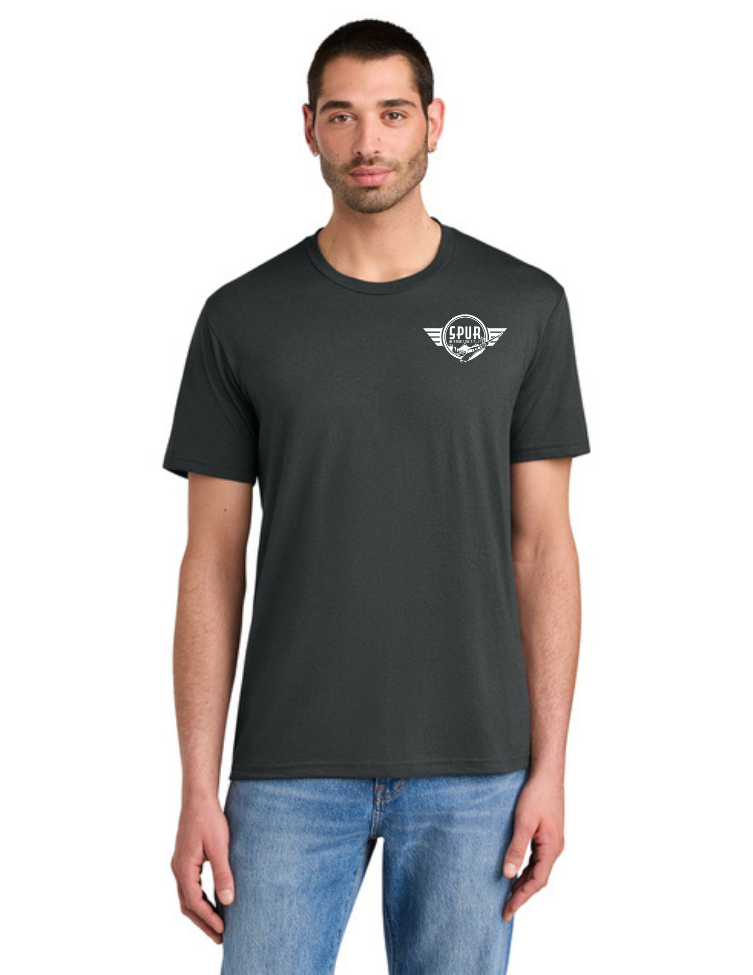 District® Perfect Tri® Tee w/ "3 PLANES" Back Logo - CHARCOAL