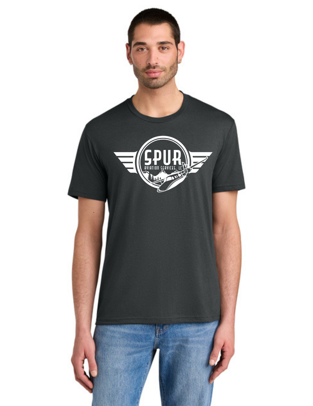 District® Perfect Tri® Tee w/ "3 PLANES" Back Logo - CHARCOAL