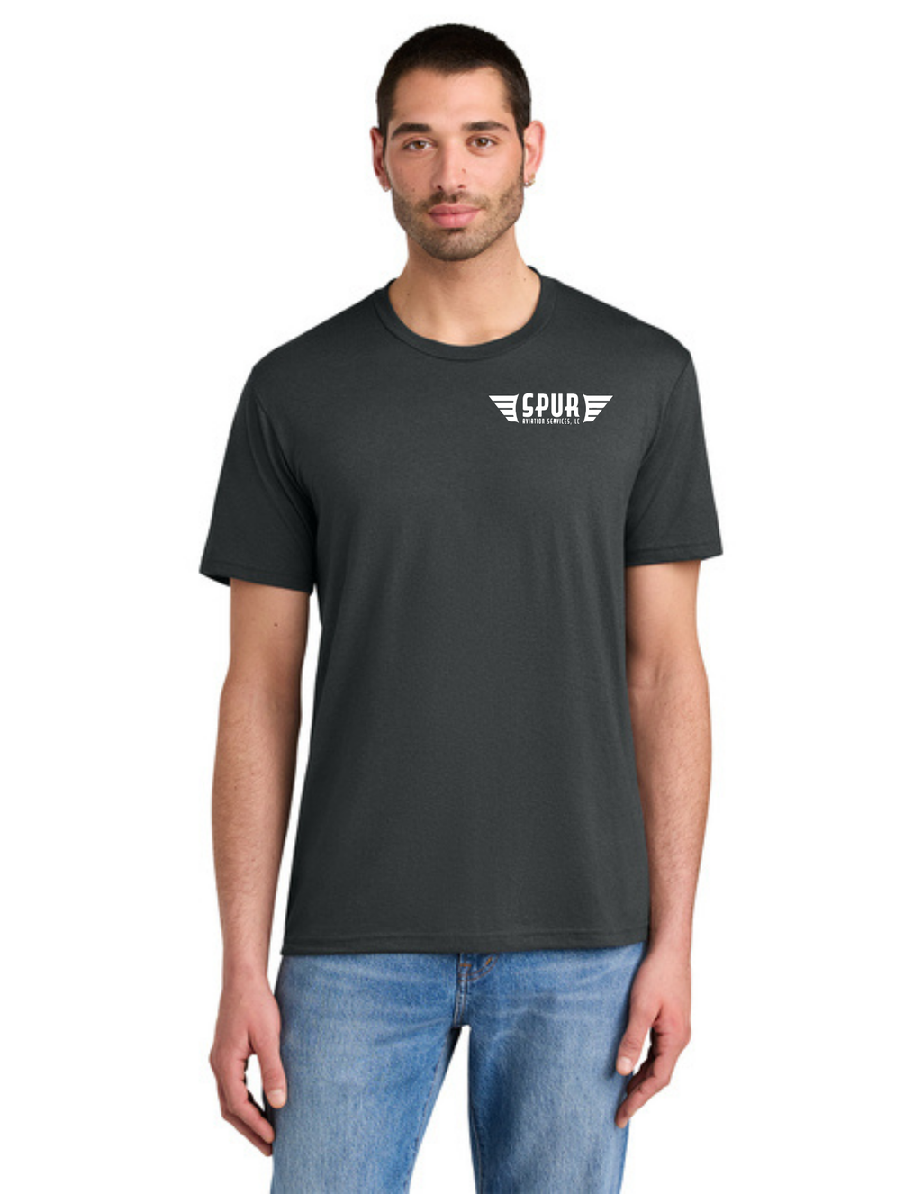 District® Perfect Tri® Tee w/ "3 PLANES" Back Logo - CHARCOAL