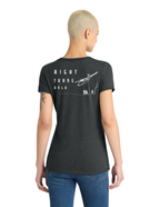 District® Women’s Perfect Tri® V-Neck Tee - BLACK FROST