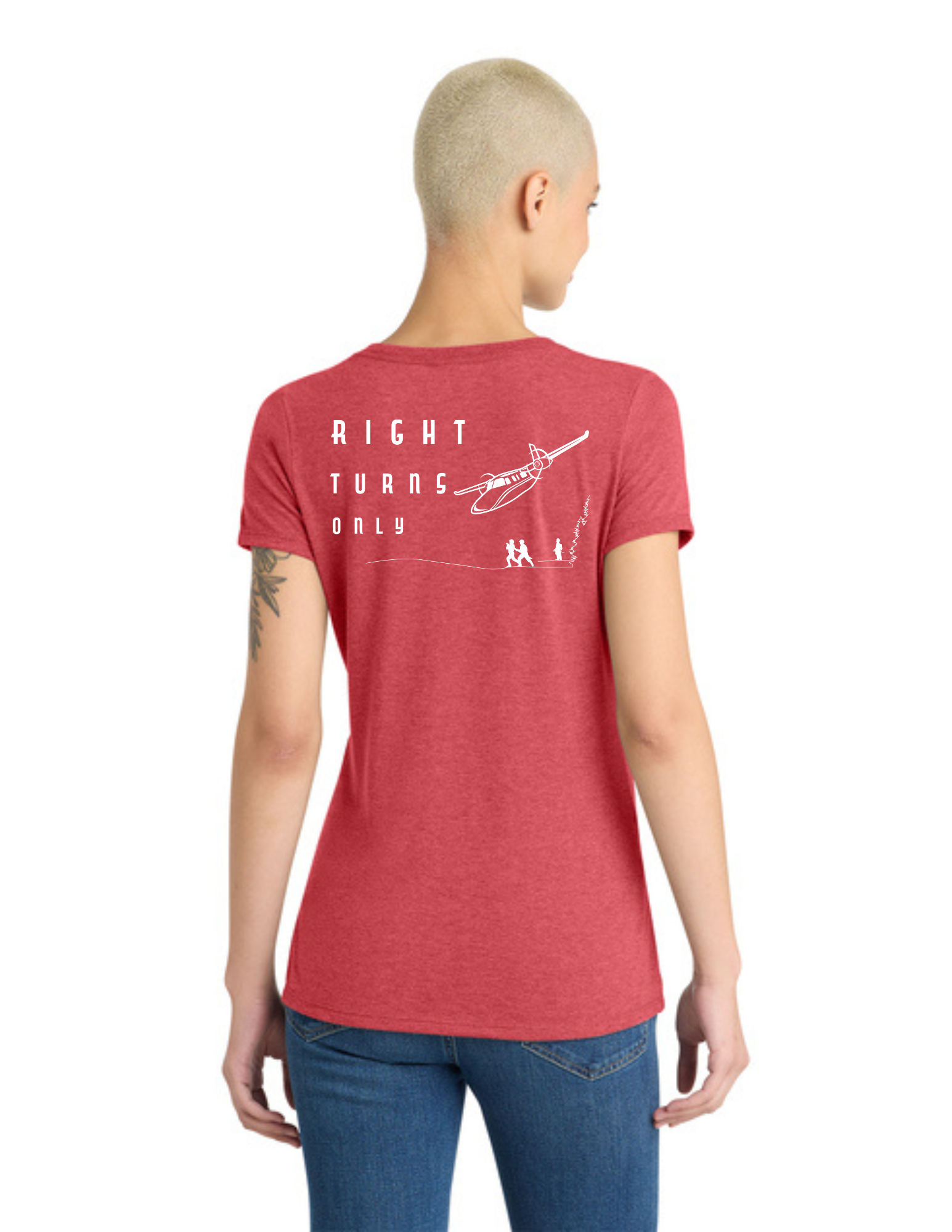 District® Women’s Perfect Tri® V-Neck Tee - RED FROST