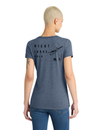 District® Women’s Perfect Tri® V-Neck Tee - NAVY FROST