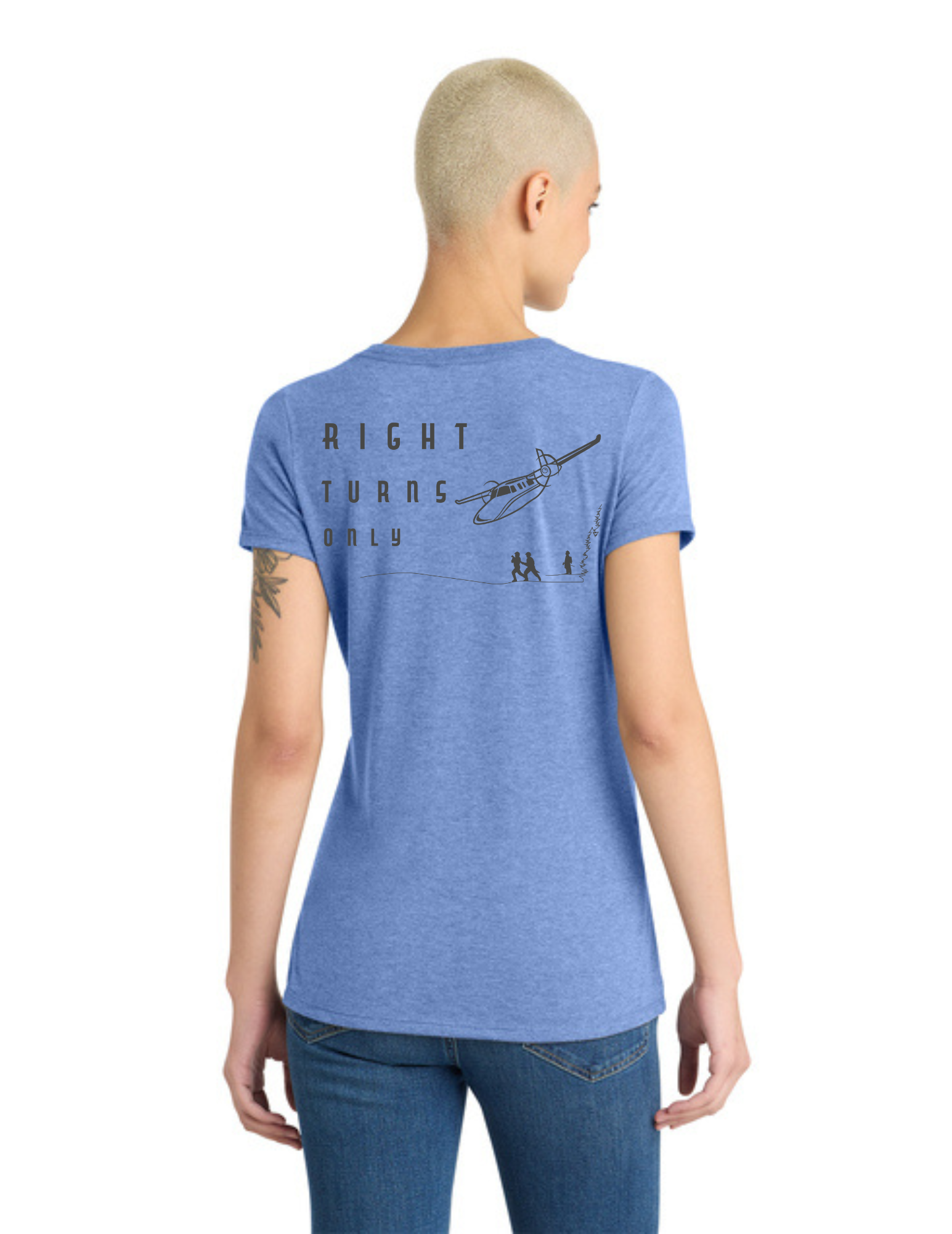 District® Women’s Perfect Tri® V-Neck Tee - MARITIME FROST