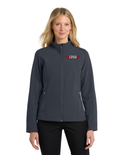 Port Authority® Women's Core Soft Shell Jacket w/ Embroidery - BATTLESHIP GREY