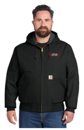 Carhartt® **TALL**Thermal-Lined Duck Active Jac w/ Embroidery - BLACK