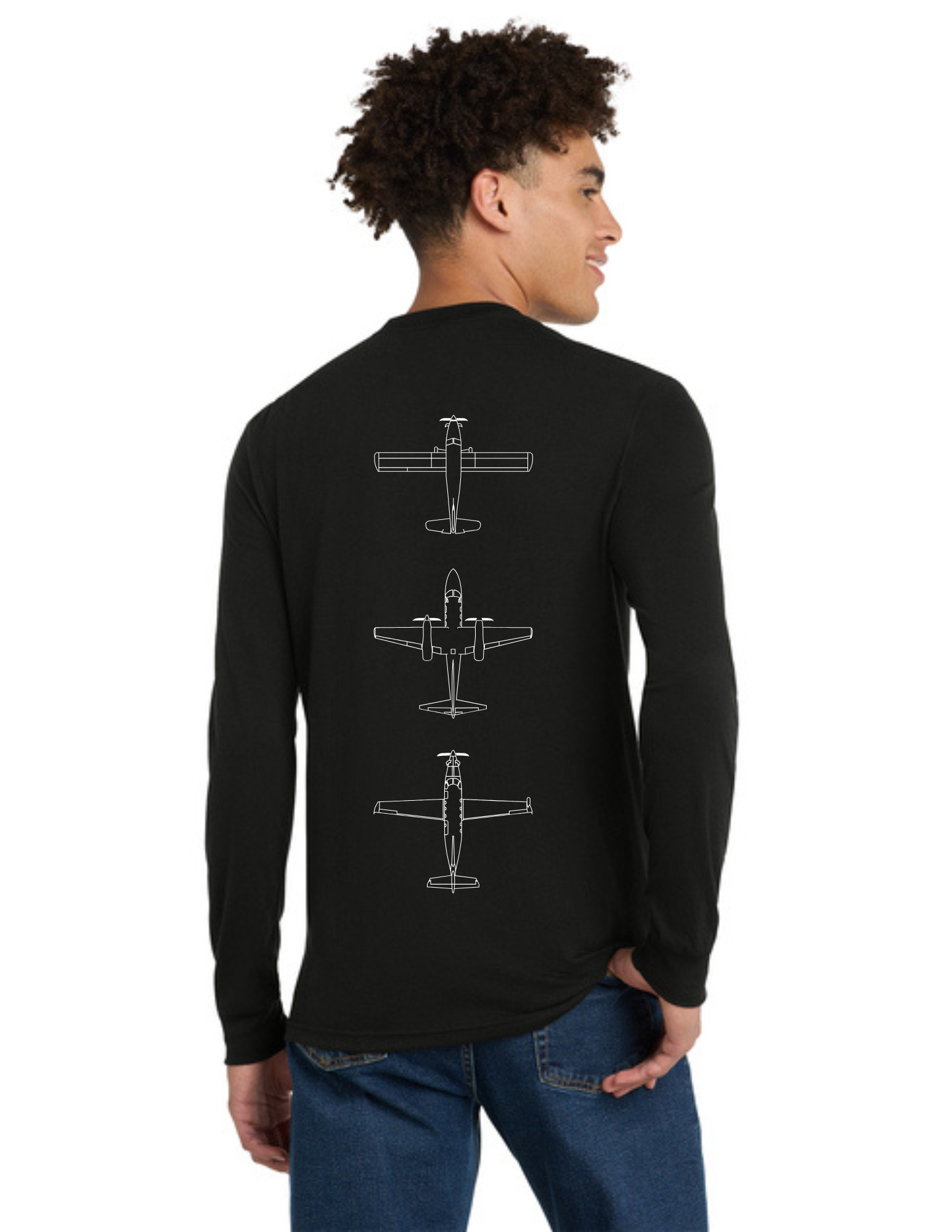District® Perfect Tri® Long Sleeve Tee - BLACK