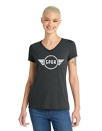 District® Women’s Perfect Tri® V-Neck Tee - BLACK FROST