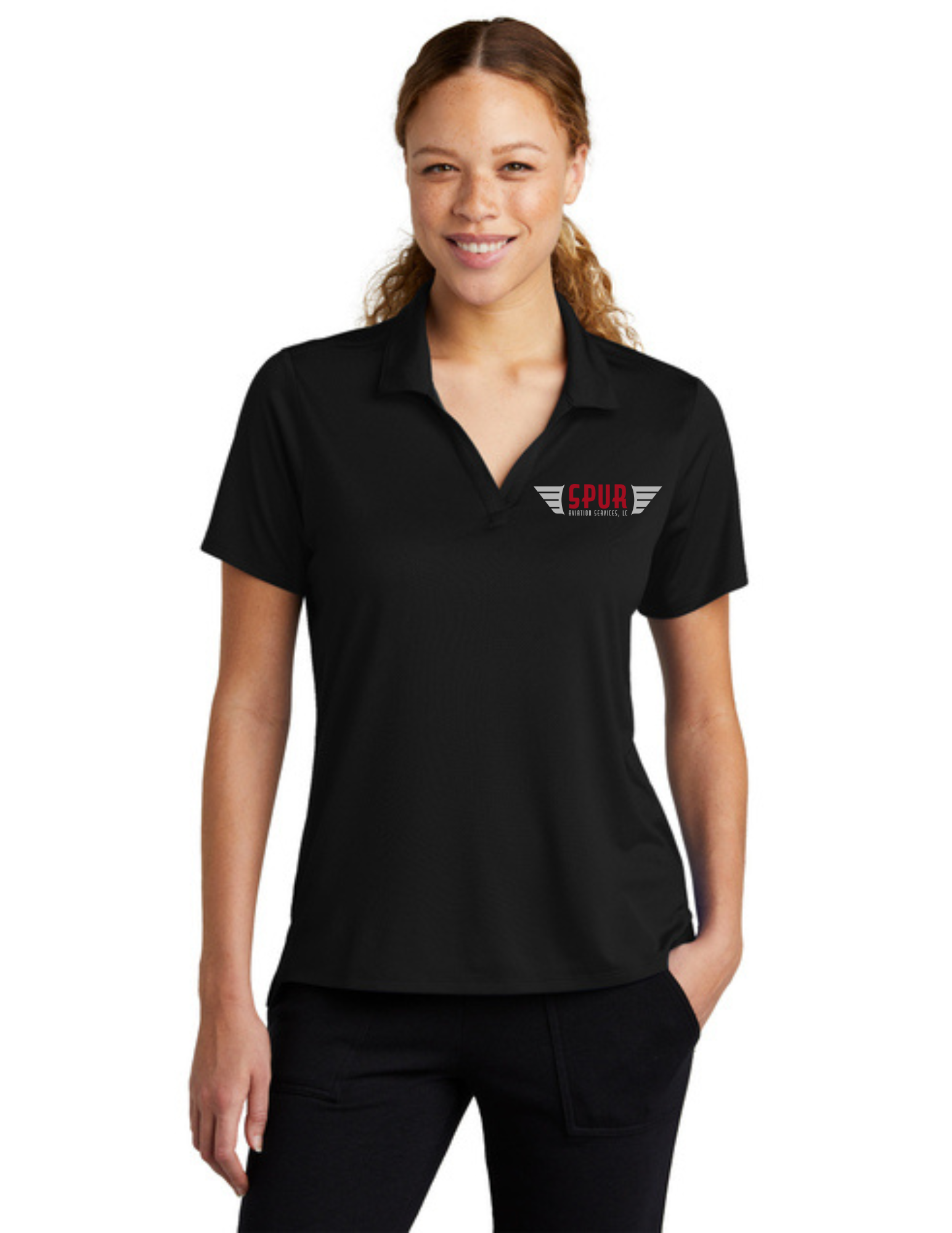 Sport-Tek® Women's Sideline Polo w/ Embroidery - BLACK