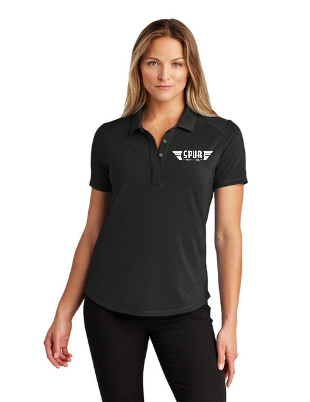 OGIO® Women's Motion Polo w/ Embroidery - BLACKTOP