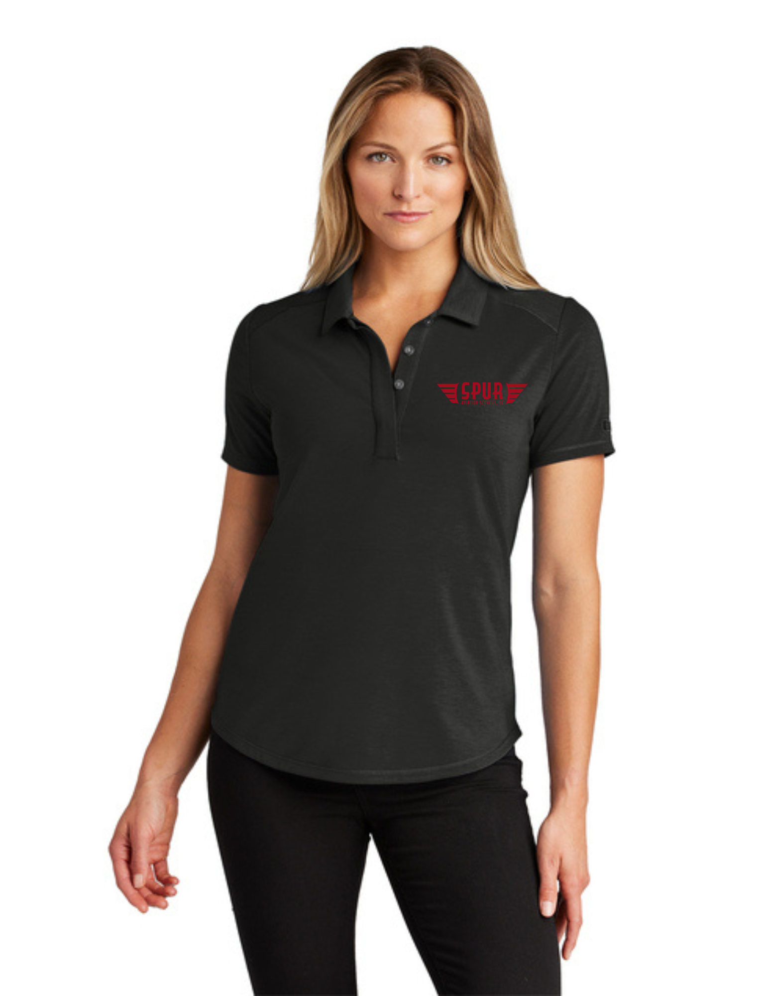OGIO® Women's Motion Polo w/ Embroidery - BLACKTOP