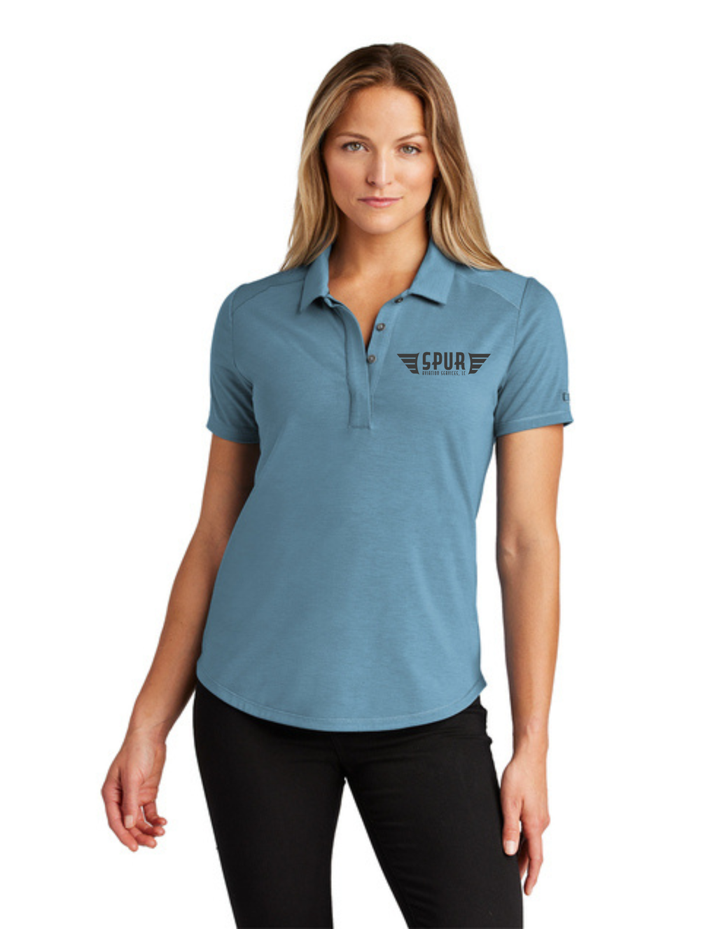 OGIO® Women's Motion Polo w/ Embroidery - BLUE MIST