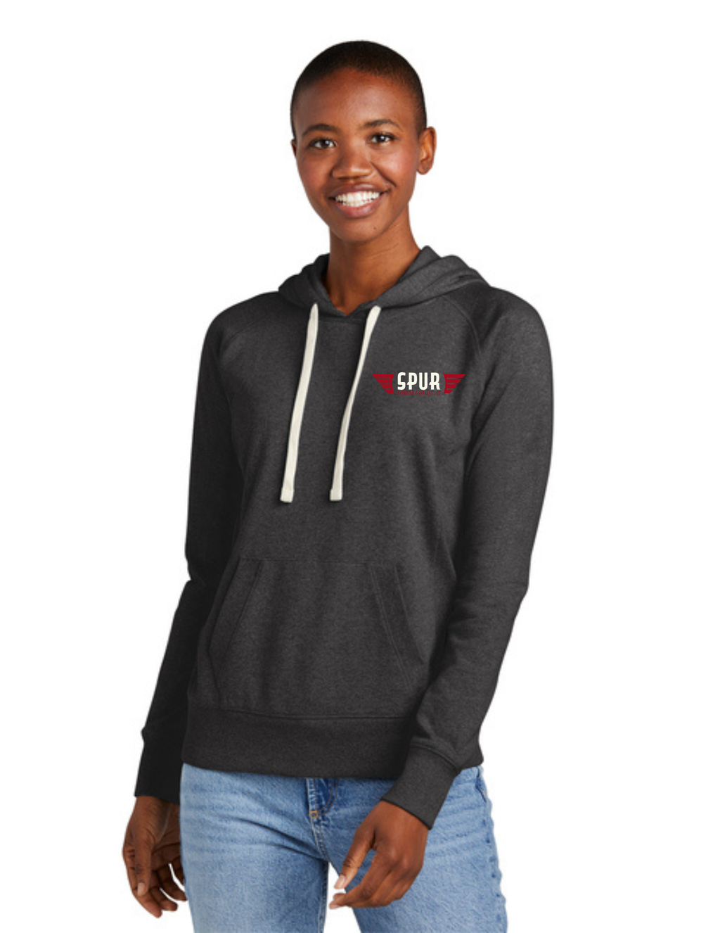 District® Women’s Re-Fleece™ Hoodie - CHARCOAL HEATHER
