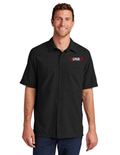 Port Authority® Short Sleeve UV Daybreak Shirt w/ Embroidery - DEEP BLACK
