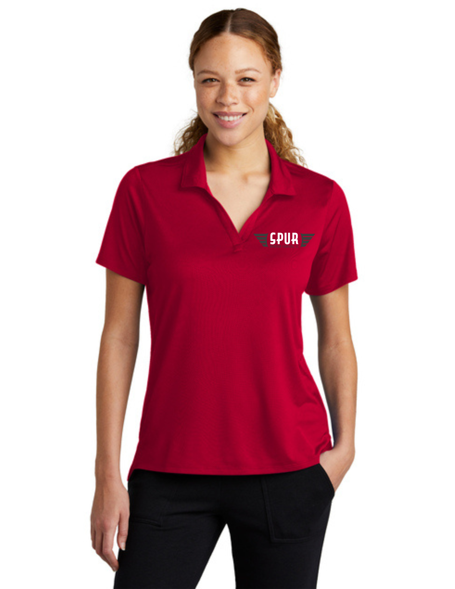 Sport-Tek® Women's Sideline Polo w/ Embroidery - DEEP RED